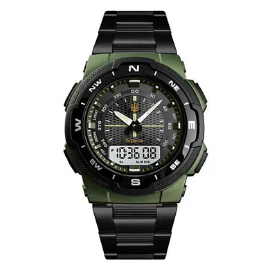 часы наручные 1370ag skmei, army green, ukraine, оптом, купить
