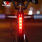 Велофонарь LEADBIKE LD77-LS-4LED с лазерной разметкой, waterproof, Li-Ion  аккумулятор, ЗУ Type-C