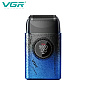 Электробритва VGR V-377 BLUE шейвер, двойное лезвие, регулировка мощности 7000-9000 RPM, LED display