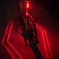 Велофонарь LEADBIKE LD80-6LED с лазерной разметкой, waterproof, Li-Ion  аккумулятор, ЗУ Type-C