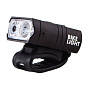 Велофонарь BK-02Pro-2XPE ULTRA LIGHT, ALUMINUM, индикация заряда, Waterproof, аккум., ЗУ Type-C