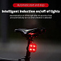 Велофонарь FY-328S-4LED(Red) с автоматической системой START/STOP, waterproof, Li-Ion  аккумулятор, ЗУ Type-C