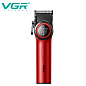 Аккумуляторная машинка для стрижки (clipper) VGR V-001 RED, 10 насадок, 9000 RPM, 4600 mAh, LED light, LED display