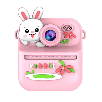 детский фотоаппарат мгновенной печати s11, pink rabbit, оптом, купить