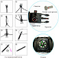Часы наручные 2202AG SKMEI PARACORD, ARMY GREEN, Compass, термометр, свисток, кресало