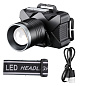Фонарь налобный YEMAO YM-T305 TG 30W, Motion Sensor , Li-Ion аккумулятор, ЗУ Type-C, zoom