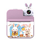 Дитячий фотоапарат миттєвого друку JD30, PINK RABBIT