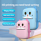 Детский термопринтер A8 Cat printer pink, bluetooth, ЗУ Type-C