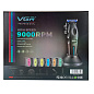 Аккумуляторная машинка для стрижки (clipper) VGR V-887C BLACK, 6 насадок, 9000RPM