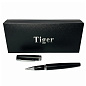 Подарочная ручка роллерная Tiger в футляре (черно-серебристая) 382