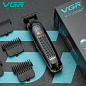 Машинка (триммер) для стрижки волосся VGR V-972, Professional, 4 насадки, LED Display