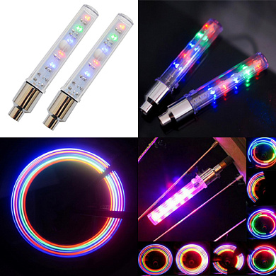 велозолотник yx-fg192/820, ultra brite, 3 цвета, 5 led, управление кнопкой, 5 режимов, 3xag10, оптом, купить