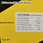 Аккумулятор LiFePO4, LiitoKala, 12V 100Ah, BMS smart плата