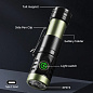 Фонарь YEMAO YM-F402X-4XPG, 1x18350/18650, ЗУ Type-C, магнит