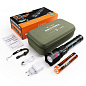 Дальнобойный фонарь YEMAO YM-G640Y, 4000LM, аккумулятор 33140 (15000 mAh), чехол, блок питания