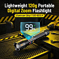 Фонарь NIGHT VISION FLUORESCENCE M11R-4TG(White+Red+Blue+Green), 1x18650, индикация заряда, ЗУ Type-C, zoom