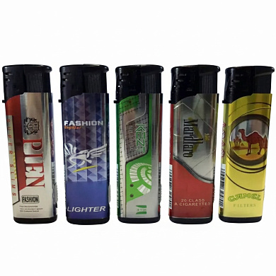 зажигалка пластиковая с фонарем сигареты (турбо пламя) 1517-2, оптом, купить