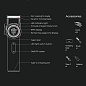 Аккумуляторная машинка для стрижки (clipper) VGR V-001 RED, 10 насадок, 9000 RPM, 4600 mAh, LED light, LED display