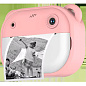 Детский фотоаппарат мгновенной печати  Y600, pink с поддержкой microSD card, 3Y+
