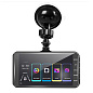 Автомобільний відеореєстратор T709, TOUCH SCREEN, металл, 1296P Full HD, 2 камери