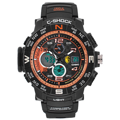 часы наручные  c-shock gpw-2000 black-orange, оптом, купить