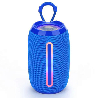 bluetooth-колонка tg653 с rgb подсветкой, speakerphone, радио, blue, оптом, купить
