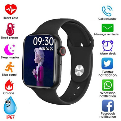 smart watch i12, aluminium, viber, голосовой вызов, black, оптом, купить
