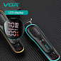 Машинка (триммер) для стрижки волос VGR V-250 GREEN, LED Display, 6500-7000RPM
