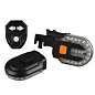 Велофонарь FY-1825 STOP (yellow), Li-Ion аккум., с указанием поворотов, ЗУ microUSB, Box