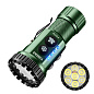 Тактический фонарь YEMAO YM-F337X, 3500LM, аккумуляторы 18650 + 18350 (3200 + 1500 mAh), боковые светодиоды (красный, синий, зеленый и ультрафиолетовый)