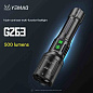 Фонарь YEMAO YM-G263 TG+лазер(Green+Red), 1x26650, ЗУ Type-C, zoom
