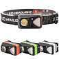 Фонарь налобный W-18-XPG+6SMD(white+red), Motion Sensor, 1x14500, ЗУ Type-C