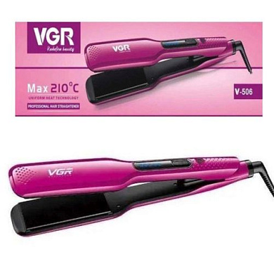 утюжок выпрямитель для волос vgr v-506 pink, оптом, купить