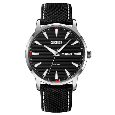 часы наручные 9303sibk skmei, silver-black, оптом, купить