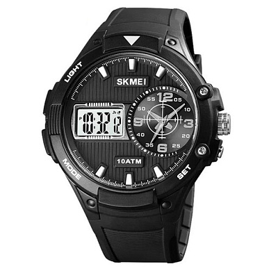 часы наручные 1761bkwt skmei, black/white, оптом, купить