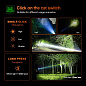 Фонарь YEMAO  YM-G262-TG+лазер(Green), 1x26650, ЗУ Type-C, zoom