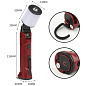 Фонарь WORKLIGHT 72-XPE(white+red), 10 W, 350 Lumen, Li-Ion аккум., поворот180º+180º, зажим, крюк, магнит, ЗУ Type-C