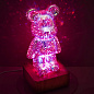 Ночник 3D Bearbrick Мишка KX197 8 цветов, RGB+Warm Light