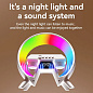 Light Sound Machine XM-X63, RGB нічник, годинник, бездротова зарядка, Bluetooth колонка