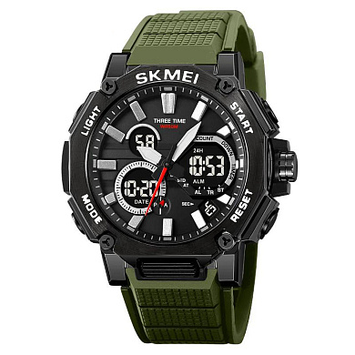 часы наручные 2219ag skmei, army green, оптом, купить