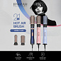 Фен-стайлер IPARAH 2 в 1 P-269B DARK BLUE, 2 режима, 3 уровня температуры, 1000-1200W