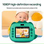 Детский фотоаппарат с термопечатью M05 GREEN DINOSAUR