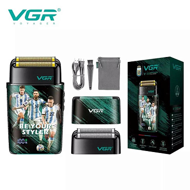 электробритва vgr v-309 шейвер, двойное лезвие, 6500-7500 rpm, led display, оптом, купить