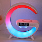 Light Sound Machine G63, RGB ночник, часы, беспроводная зарядка,  Bluetooth колонка