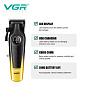 Акумуляторна машинка для стриження (clipper) VGRV-196 GOLD, 8 насадок, 7000 RPM, 2000 mAh, LED display