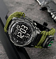 Часы наручные 1845AG SKMEI PARACORD, ARMY GREEN, Compass, термометр, свисток, кресало