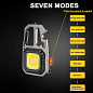 Фонарь MULTIFUNCTIONAL 5138/KL-535-COB ULTRA(White+Yellow+Red), multitool, Li-Ion аккум., магнит, карабин, отвертка, ЗУ Type-C
