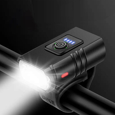 велофара bk02, 500lm, waterproof, зу microusb, li-ion аккум., индикация заряда, оптом, купить