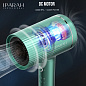 Профессиональный фен IPARAH P-300G GREEN, 2 уровня обдува, 3 уровня температуры, 1500W-1600W, эфирное масло