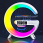 Light Sound Machine G63, RGB ночник, часы, беспроводная зарядка,  Bluetooth колонка